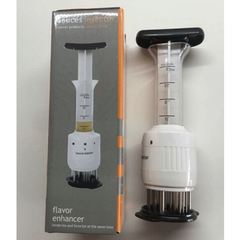 Stainless Steel Meat Tenderizer Injector Tool with Needles