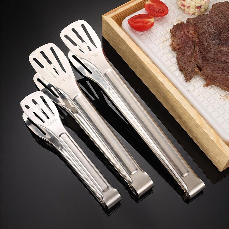 Stainless Steel BBQ Kitchen Tongs for Outdoor Camping Picnic Hiking