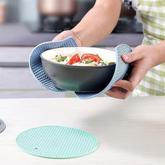 4pcs Silicone Coasters Non Slip Dining Table Mat Insulated Kitchen Mat