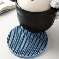 4pcs Silicone Coasters Non Slip Dining Table Mat Insulated Kitchen Mat