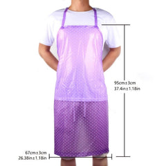 1pc Unisex PVC Cooking Apron Solid Chef Waiter Barbecue Hairdresser Adult Apron