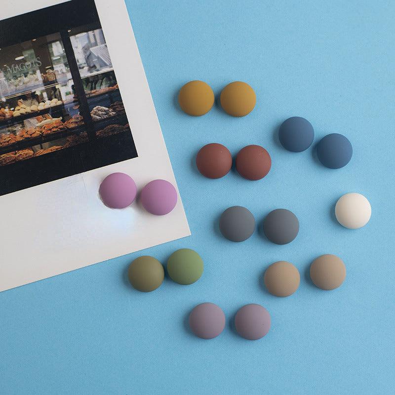 12pcs Morandi Matte Fridge Magnets for Whiteboard Decor