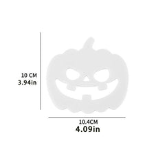 5pcs Halloween Ghost Coffee Mat Cup Placemat Heat Resistant Table Decoration