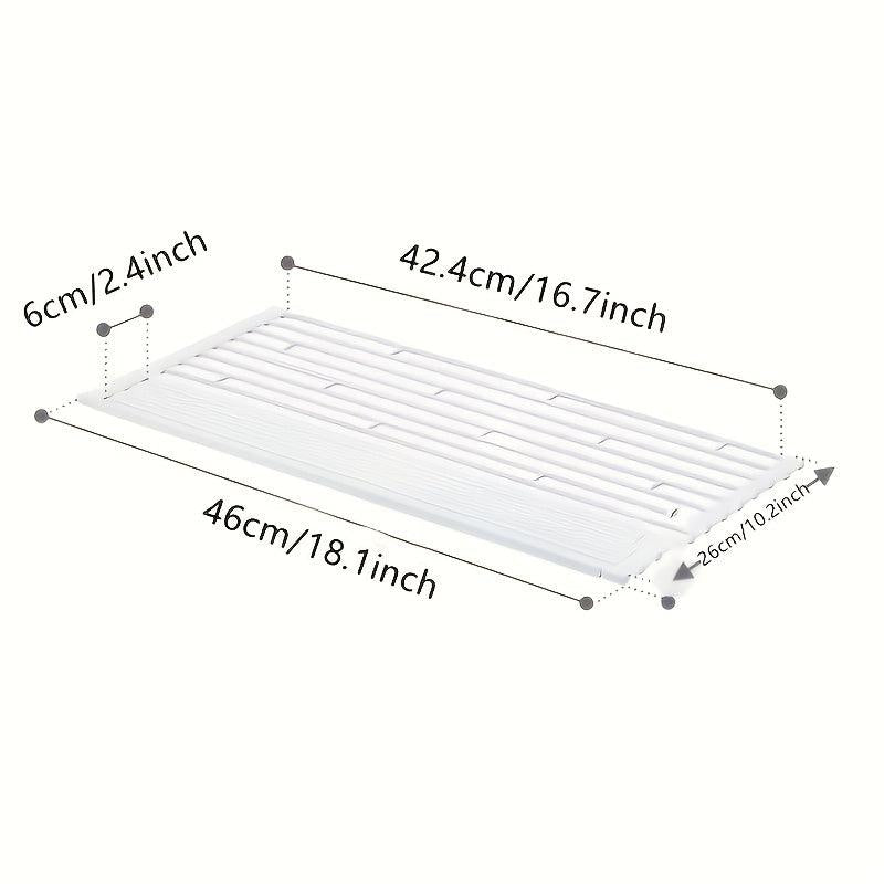 Sink Drain Rack Foldable Vegetable Drain Basket Kitchen Water Pool Shelf