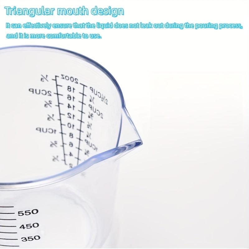 4pcs Plastic Measuring Cups Set with Multiple Scales 150 300 600 100