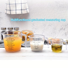 4pcs Plastic Measuring Cups Set with Multiple Scales 150 300 600 100