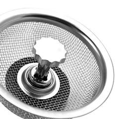 1pc Sink Basket Strainer Stainless Steel Kitchen Sink Stopper
