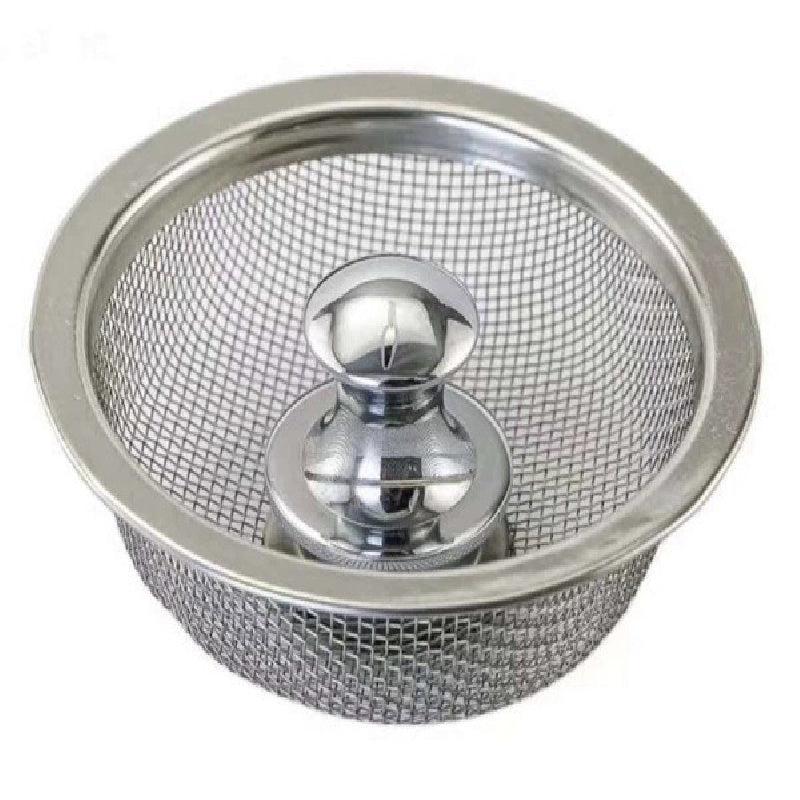 1pc Sink Basket Strainer Stainless Steel Kitchen Sink Stopper