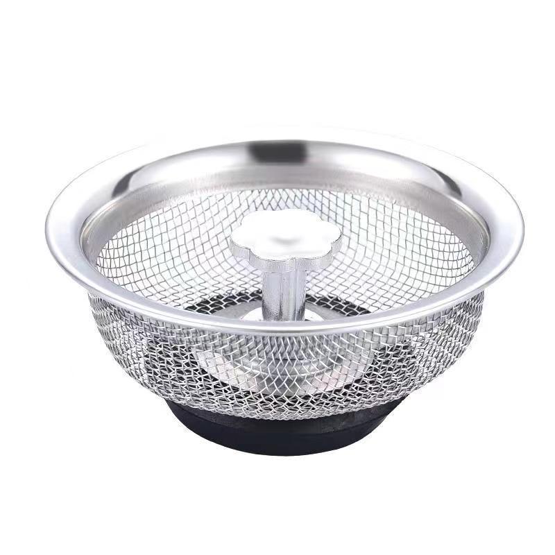 1pc Sink Basket Strainer Stainless Steel Kitchen Sink Stopper