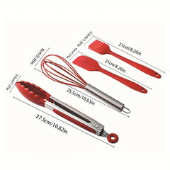 10pcs Silicone Kitchenware Nonstick Pan Set Baking Utensils