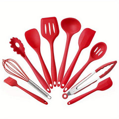 10pcs Silicone Kitchenware Nonstick Pan Set Baking Utensils