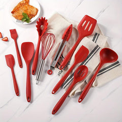 10pcs Silicone Kitchenware Nonstick Pan Set Baking Utensils