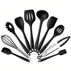 10pcs Silicone Kitchenware Nonstick Pan Set Baking Utensils