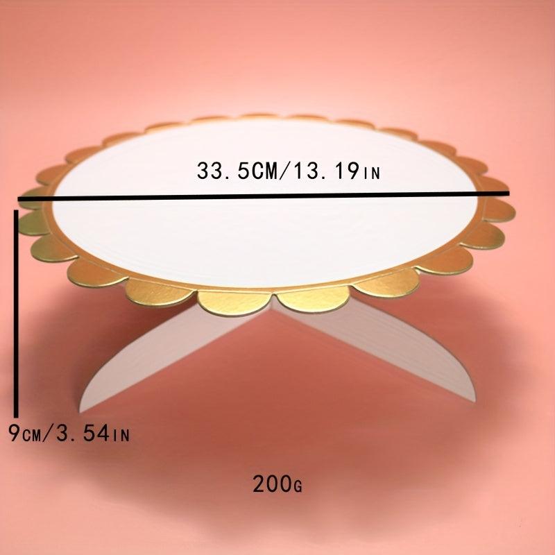 Flower Shaped Cardboard Cake Stand - Stylish and Durable Baking Tool