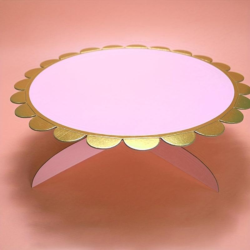 Flower Shaped Cardboard Cake Stand - Stylish and Durable Baking Tool