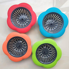 Flower Shaped Floor Drain Hair Trap for Kitchen and Bathroom