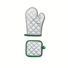2pcs Cotton Oven Mitts Kitchen Baking Gloves
