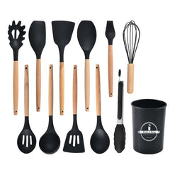 12pcs Silicone Kitchen Utensil Set Heat Resistant Cooking Tools Non stick Pots