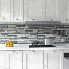 Cuttable Adhesive Stripe Tiles Wallpaper Waterproof