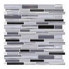 Cuttable Adhesive Stripe Tiles Wallpaper Waterproof