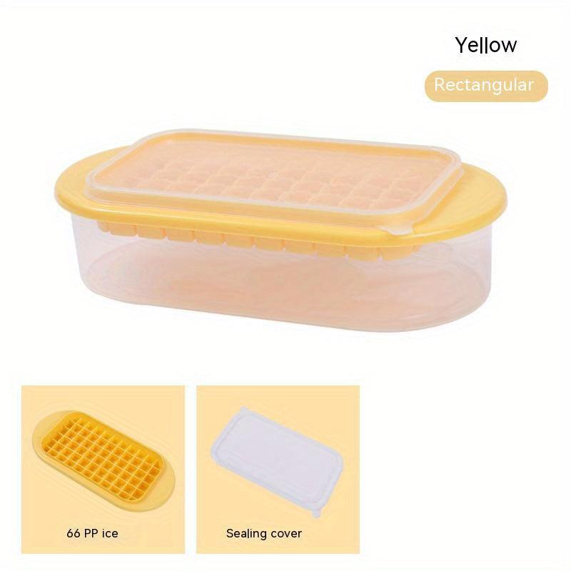 Ice Cube Mold Tray with Lid and Storage Box - Easy Release