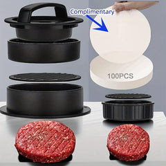 Hamburger Patty Press Mold with Patty Paper