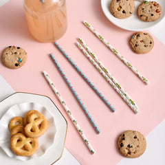 100pcs Hawaiian Tropical Party Paper Straws for Wedding Bridal Jui