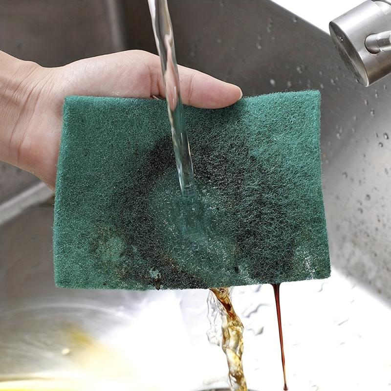 4pcs Cleaning Sponge Scouring Pad Dish Cloths Antibacterial