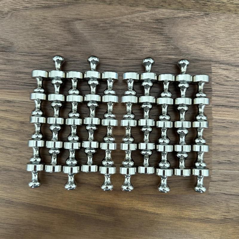 Neodymium Push Pin Magnets for Fridge Office Whiteboard - Pack of 50