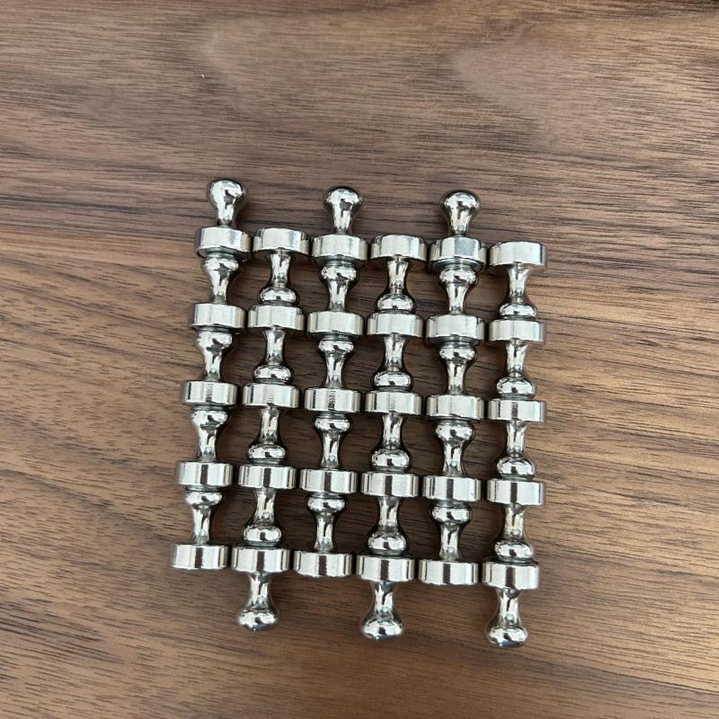Neodymium Push Pin Magnets for Fridge Office Whiteboard - Pack of 50
