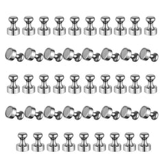 Neodymium Push Pin Magnets for Fridge Office Whiteboard - Pack of 50
