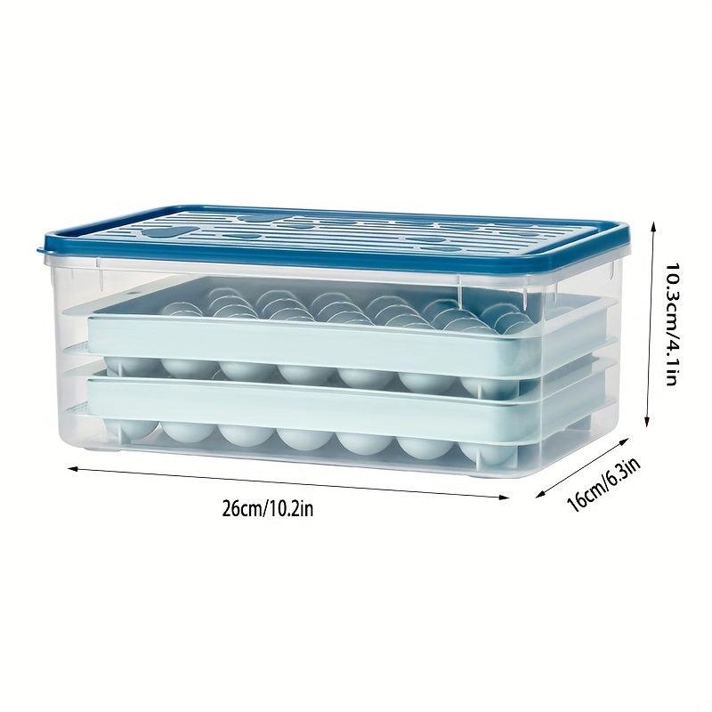 33 Ball Ice Tray Set with Fresh-keeping Box, Clip, and Shovel