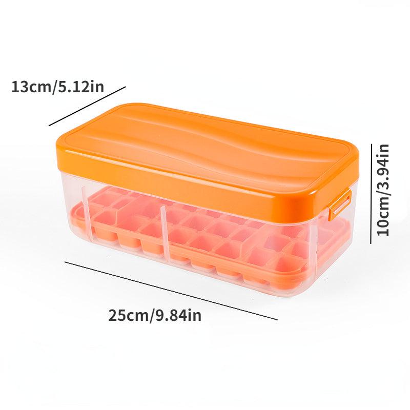 Ice Cube Mold With Removable Lids Stackable Ice Tray