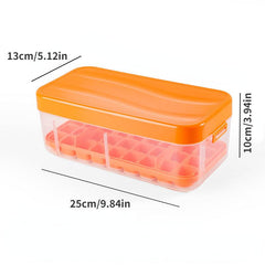 Ice Cube Mold With Removable Lids Stackable Ice Tray
