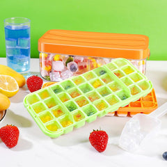Ice Cube Mold With Removable Lids Stackable Ice Tray