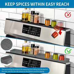 Kitchen Stove Magnetic Shelf Spice Rack Organizer