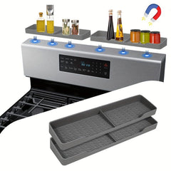 Kitchen Stove Magnetic Shelf Spice Rack Organizer