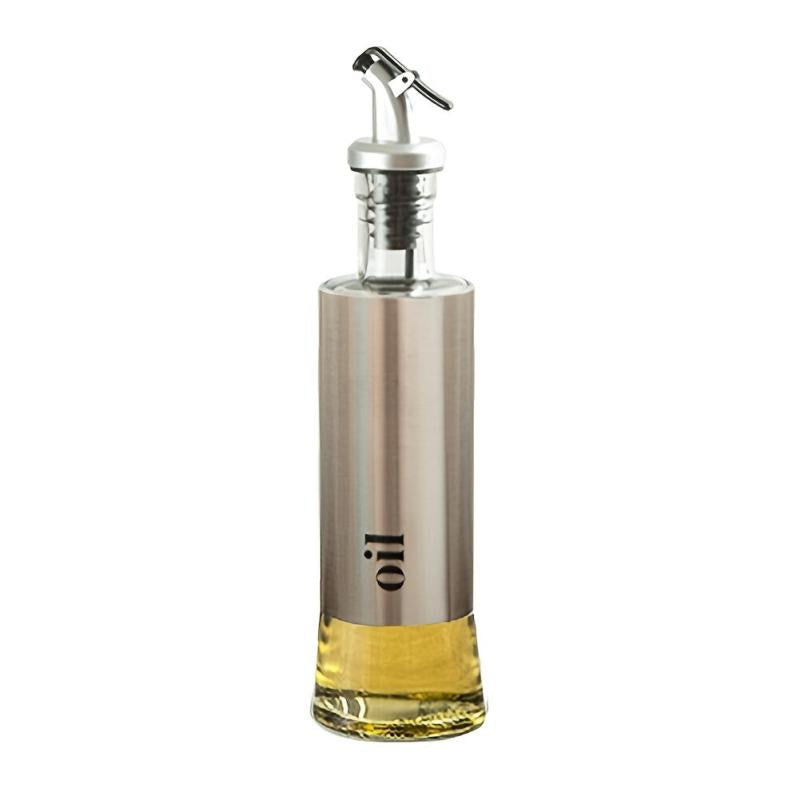 300ml Stainless Steel Olive Bottle Nozzle Vinegar Dispenser Kitchen Storage