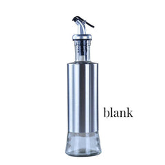 300ml Stainless Steel Olive Bottle Nozzle Vinegar Dispenser Kitchen Storage