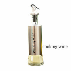 300ml Stainless Steel Olive Bottle Nozzle Vinegar Dispenser Kitchen Storage