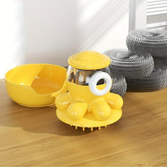 Octopus Pot Brush With Soap Dispenser - Mini Dish Brush