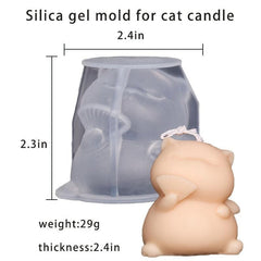 Cat Silicone Mold for Candle Soap
