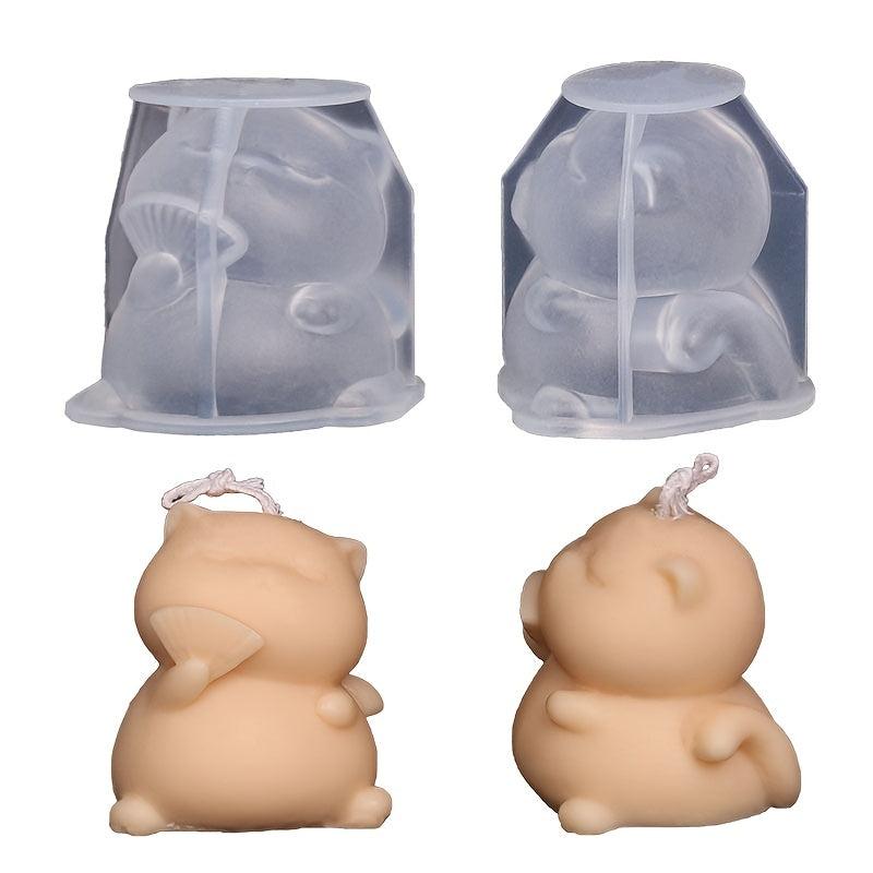 Cat Silicone Mold for Candle Soap