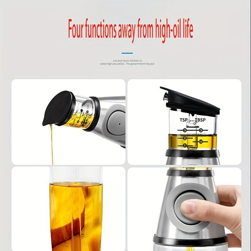 Glass Dispenser 250ml Olive Oil Bottle Soy Sauce and Vinegar Dispenser