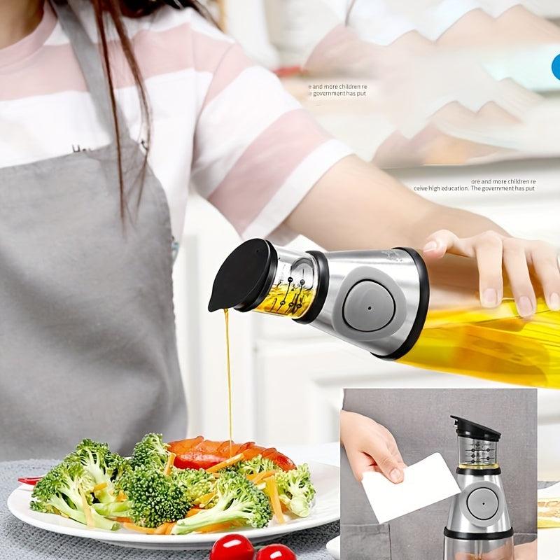 Glass Dispenser 250ml Olive Oil Bottle Soy Sauce and Vinegar Dispenser