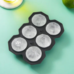 Diamond Ice Cube Tray Flexible Mold Easy Release Ice Maker