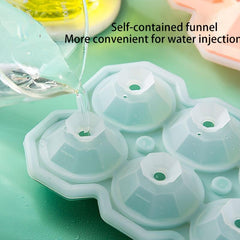 Diamond Ice Cube Tray Flexible Mold Easy Release Ice Maker