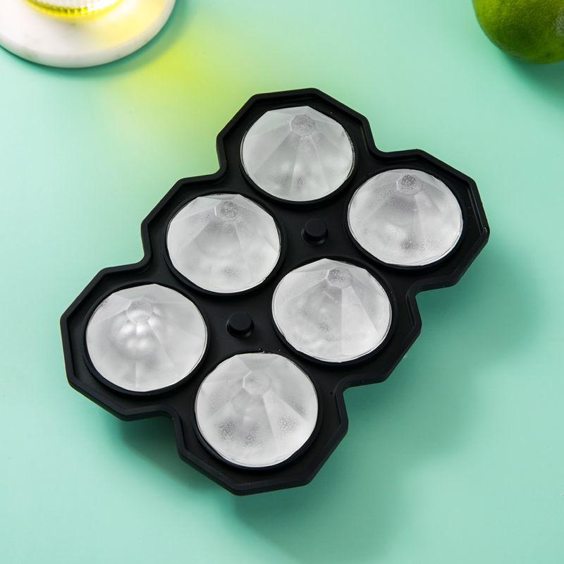 Diamond Ice Cube Tray Flexible Mold Easy Release Ice Maker