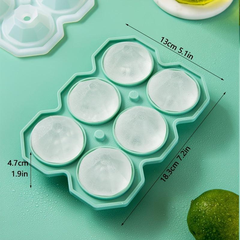 Diamond Ice Cube Tray Flexible Mold Easy Release Ice Maker