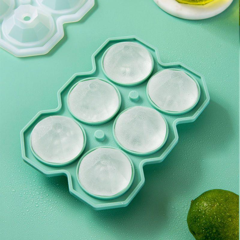 Diamond Ice Cube Tray Flexible Mold Easy Release Ice Maker